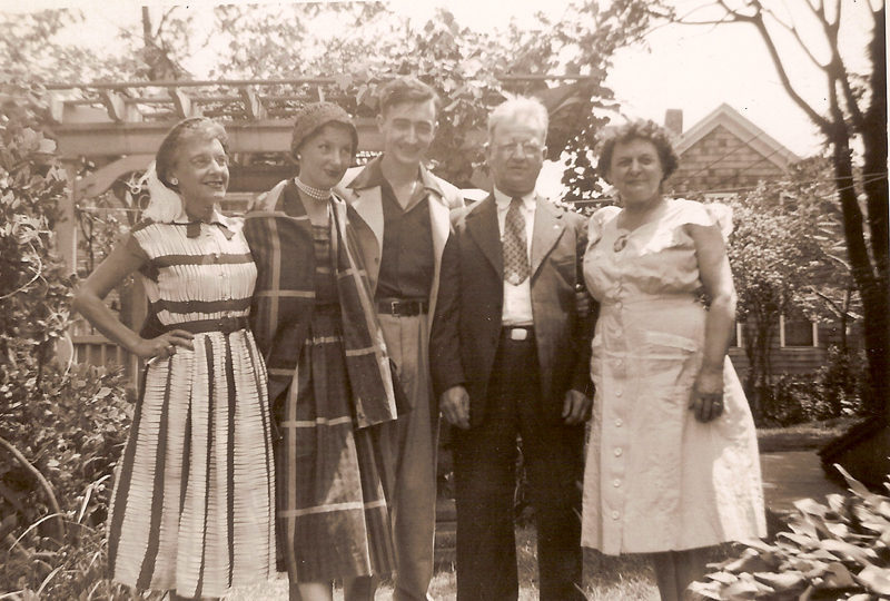 Dolores Audette and Pat and Guy Coulombe with Adeline and Joe Bergeron 