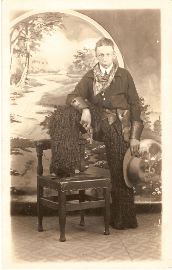 Donat Audette in a cowboy costume
