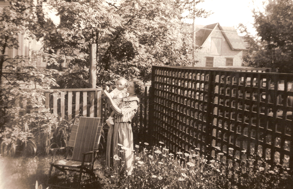 Roger Chartier and his mother Marcelle 1951